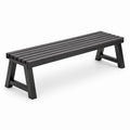Gartenbank Aluminium Schwarz 160x40x45cm