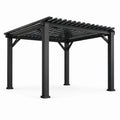 Pergola Aluminium Schwarz 300x300x240 cm