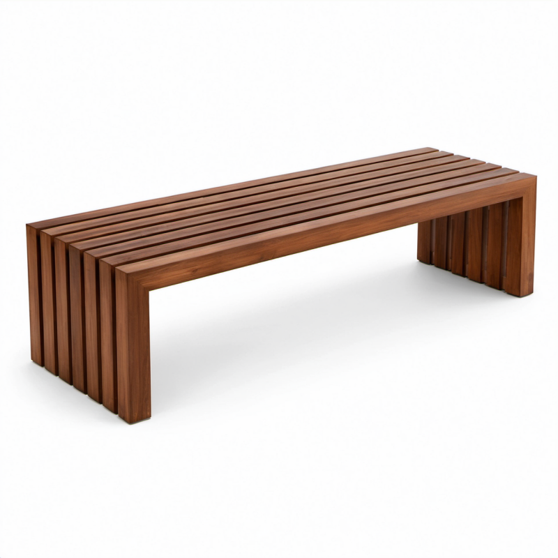 Teakholzbank rechteckig 180x40x45cm
