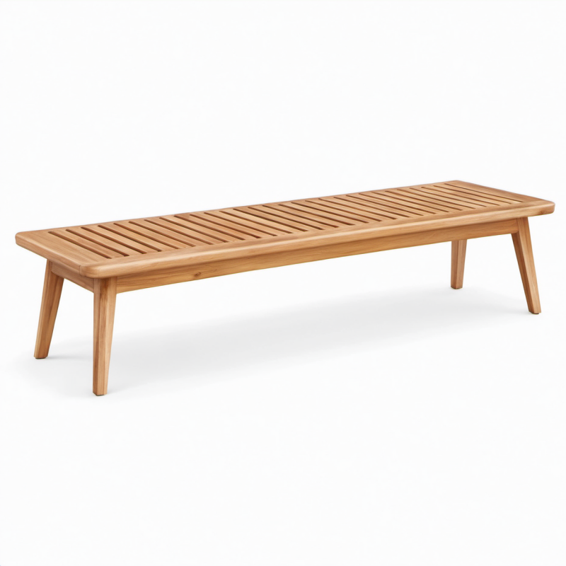 Holzbank Eiche Natur 140x40x30 cm