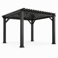 Pergola Aluminium Schwarz 300x300x240 cm
